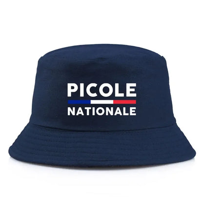 Summer Picole Nationale Reversible Bucket Hats Men Women Cotton Fisherman Cap