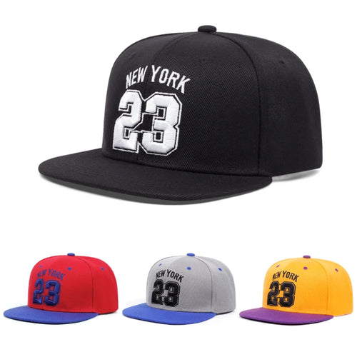 No 23 New York Embroidered Men's Fashion Retro Hip Hop Hat Baseball Hat Women's