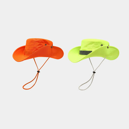 Summer Men Women Fluorescent Bucket Hat
