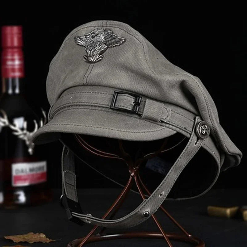 Navy Peaked Sailor Cap Men Women Spring Army Hat