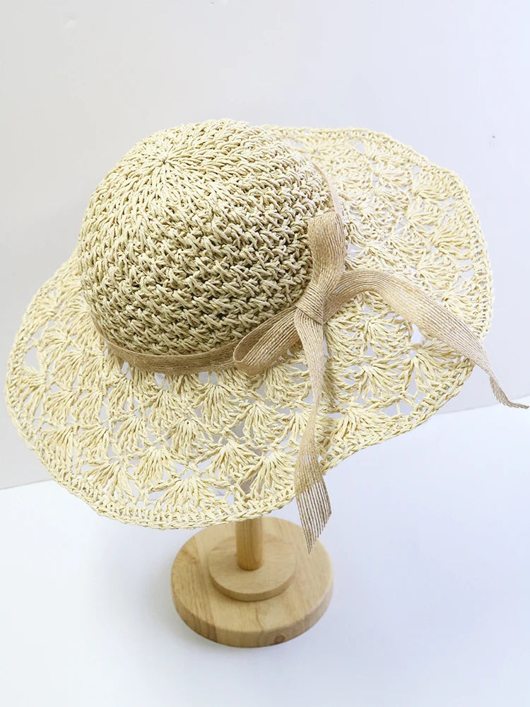 Women’s Summer Wide-Brimmed Foldable Panama Hat