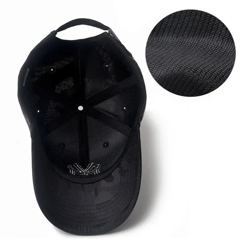 Four Seasons Letter Embroidery For My Cotton Breathable Tactical Military Adjustable Camouflage Hats