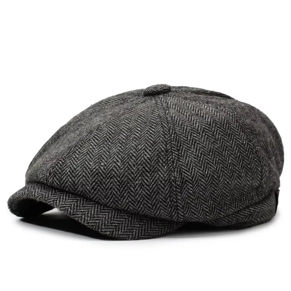 Autumn Winter Casual Men Newsboy Hat
