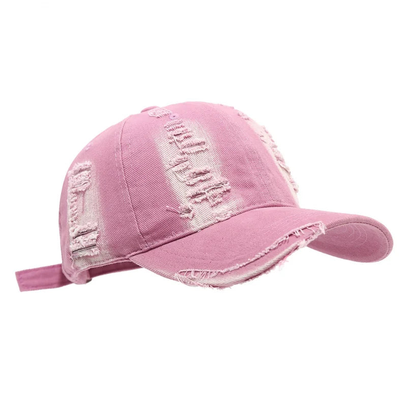 Spring Summer Baseball Cap Washed Distressed Hats