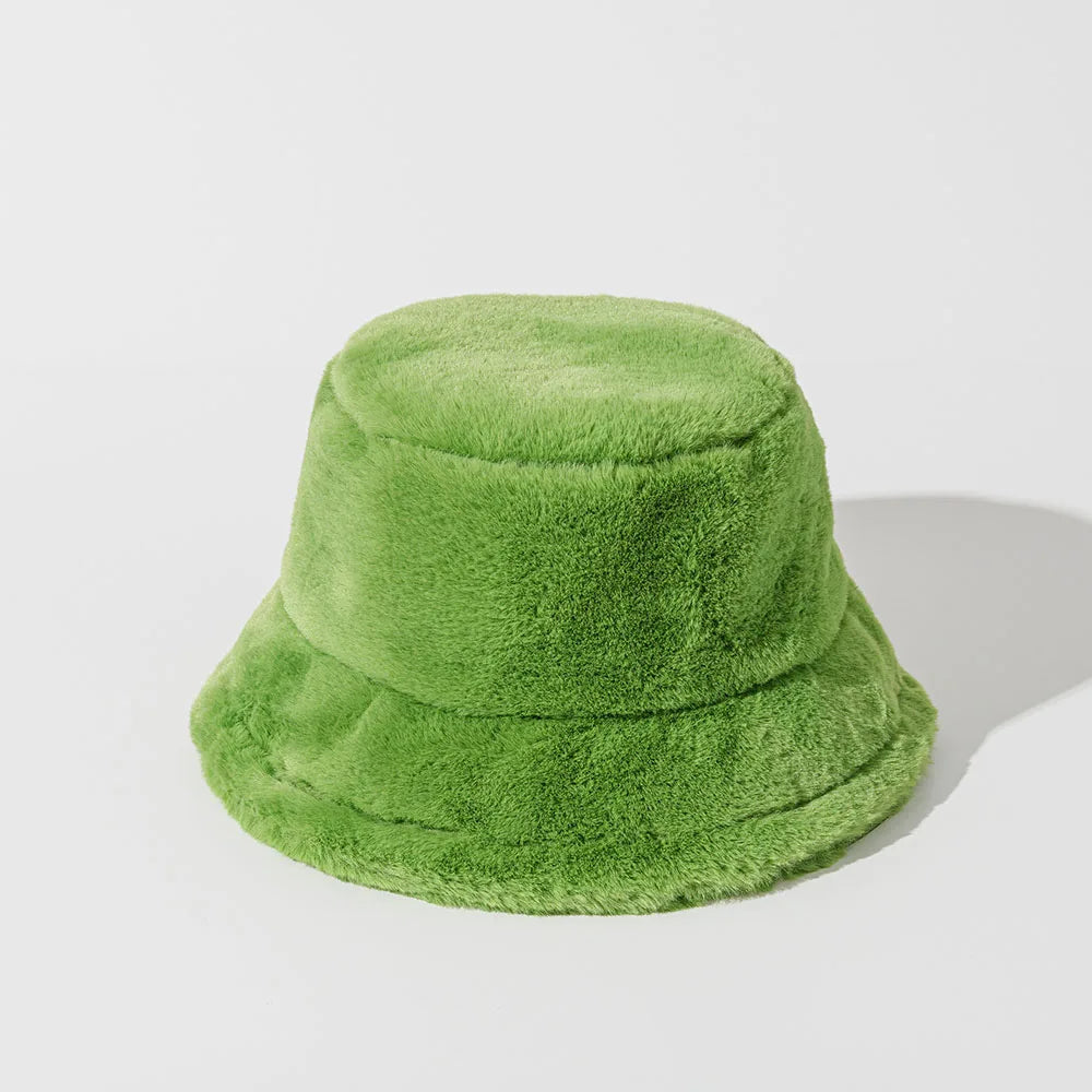 Funny Fashion Autumn Winter Leopard Fur Bucket Hat