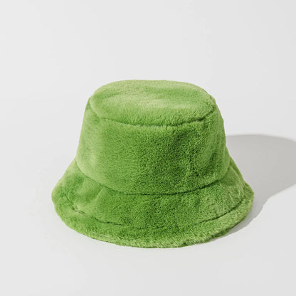 Funny Fashion Autumn Winter Leopard Fur Bucket Hat