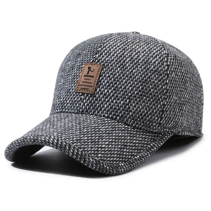 High Quality Autumn Winter Thick Earmuffs Hat Warm Adjustable Earmuffs Baseball Cap Casual Simple Outdoor Hats