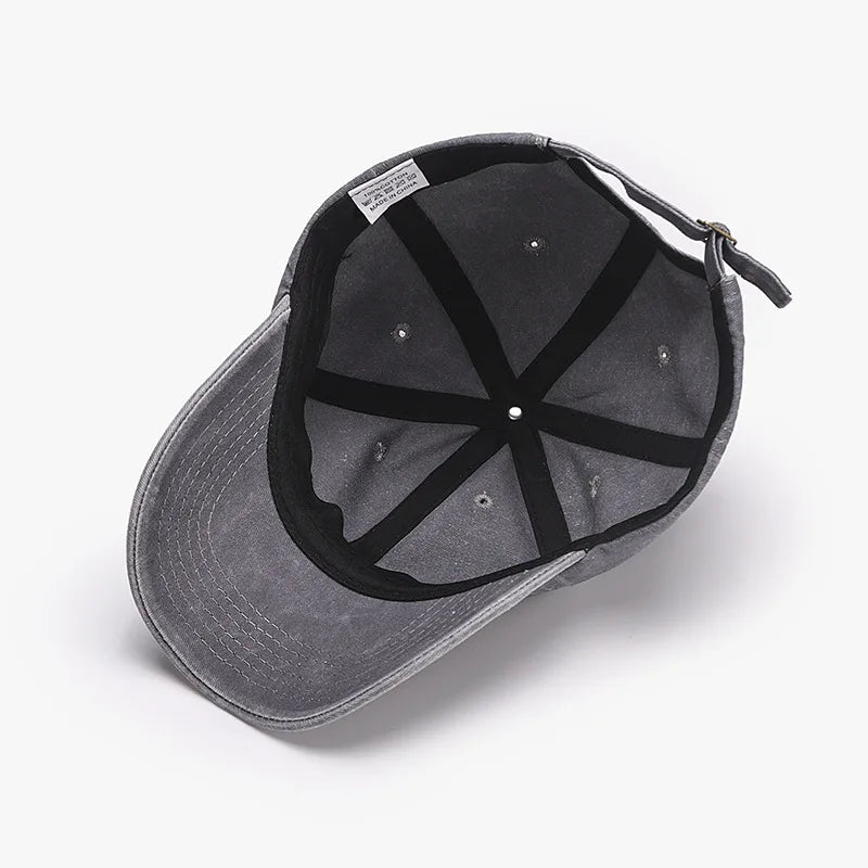 Embroidery Design Grim Reaper Japan Baseball Caps Men Women Soft Cotton Washed