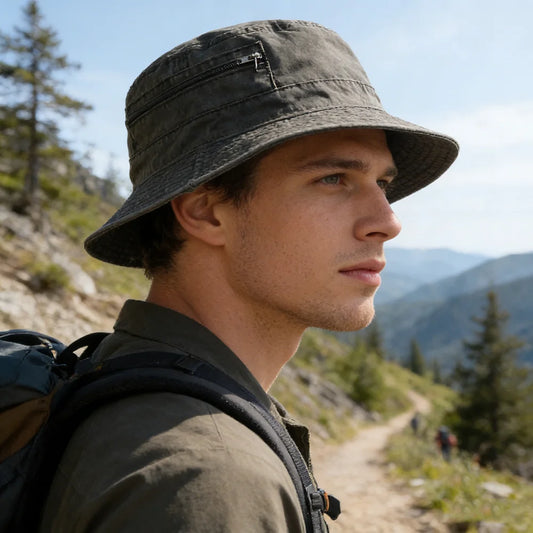 Spring Summer Washed Cotton Mesh Breathable Bucket Hats