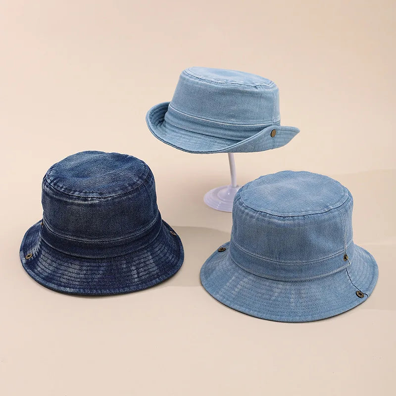 Children's Spring Plain Simple Western Cowboy Fisherman Hat