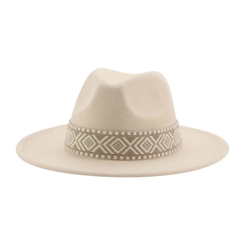 Panama Hat Western Cowboy Hats For Women Solid Big Brim Casual Fedoras Men Women