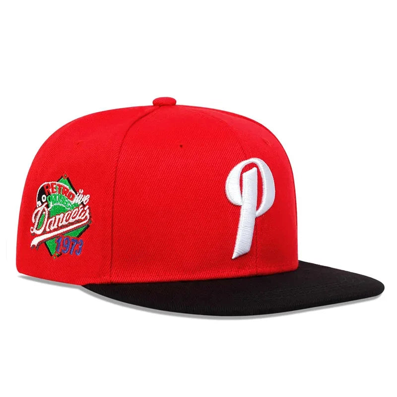 Unisex P Letter Embroidery Hip-hop Hats