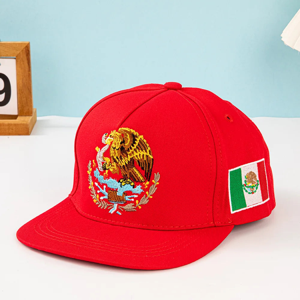 Unisex Mexican Eagle Label Baseball Net Caps