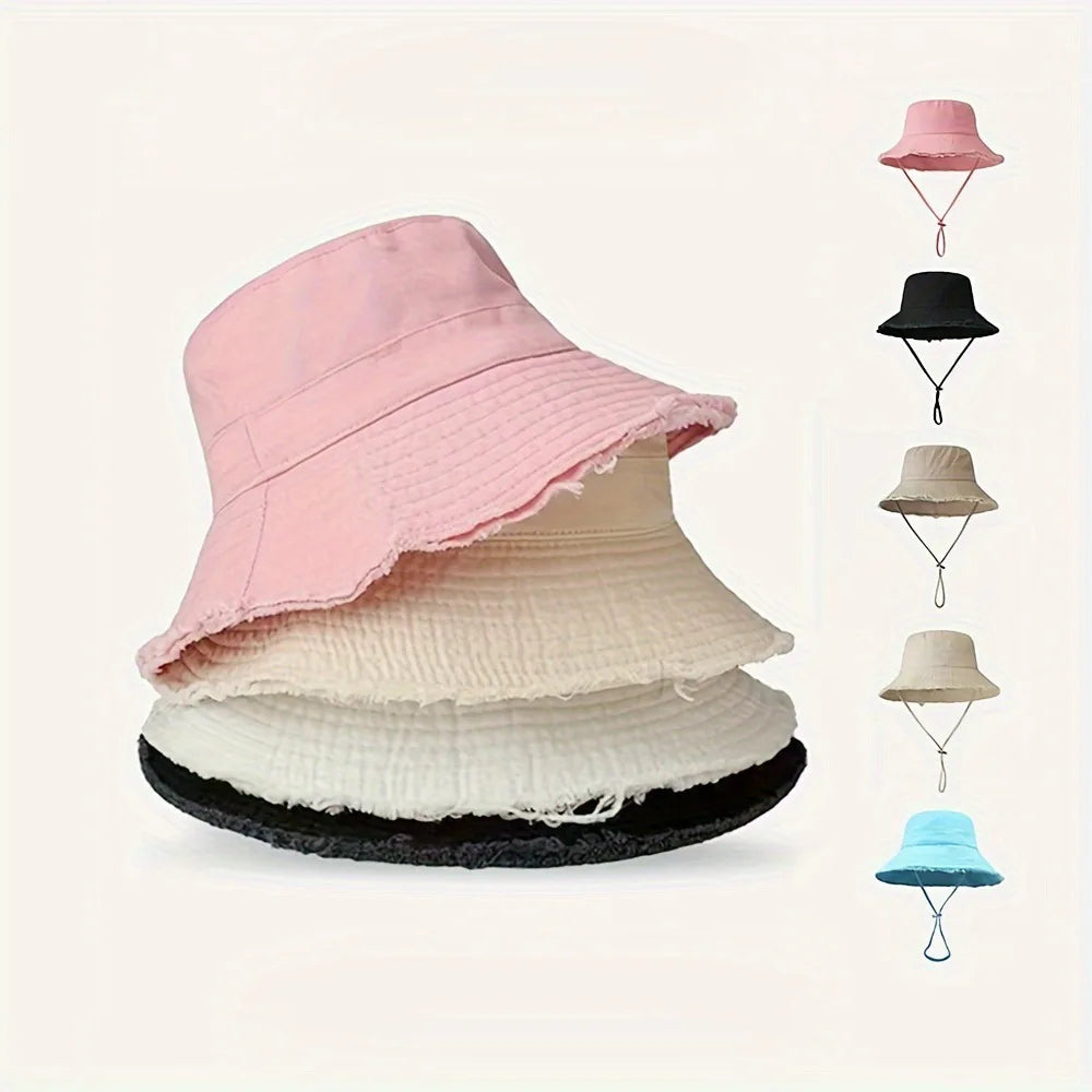 Hairy Fisherman Hat Women's Summer Style Sun Shading Spring and Autumn