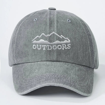 Buckle Baseball Cap with Forest Print