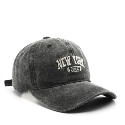 Retro New York Embroidery Baseball Hat for Men Women Vintage