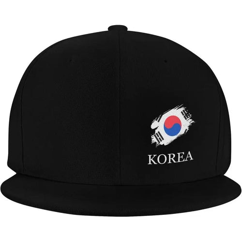 Brush Korean Korea Flag Snapback Hats For Men Women Baseball Cap Sports Adjustable Flat Bill Trucker
