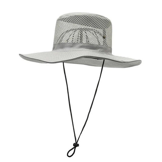 Men Women Summer Wide Beach UV Sunscreen Cap Outdoor Sport Fishing Sun Hat