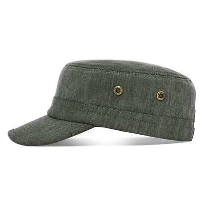 Men Women Cotton Twill Army Cap