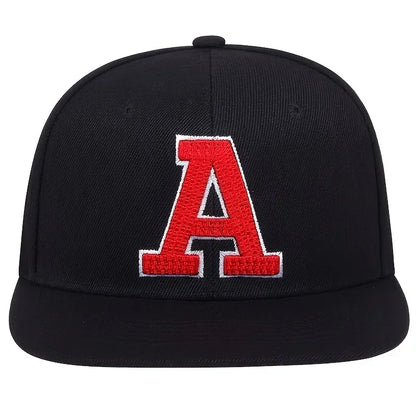 Unisex A Letter Embroidery Hip-hop Hats Spring Autumn Outdoor
