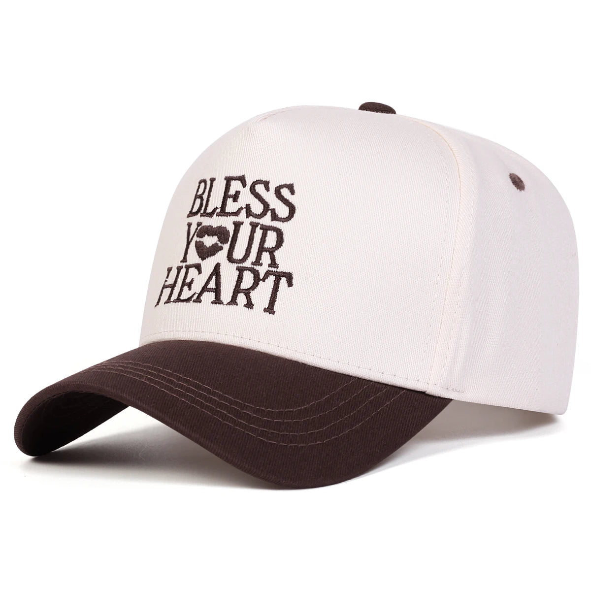 Unisex Bless Your Heart Letter Embroidery Baseball Caps Spring and Autumn
