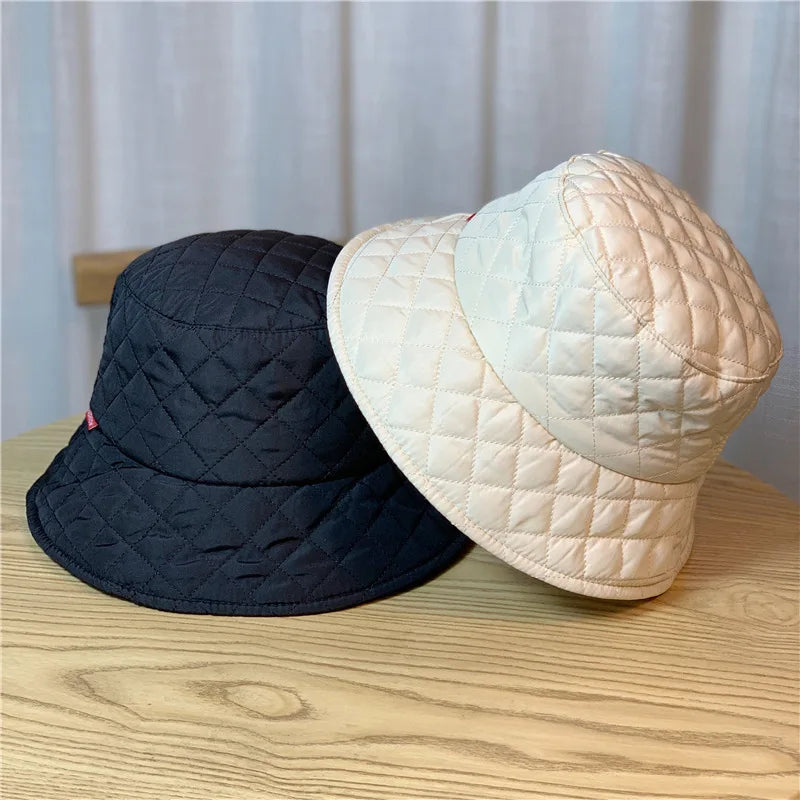 Warm Down Bucket Hat for Women Autumn Winter
