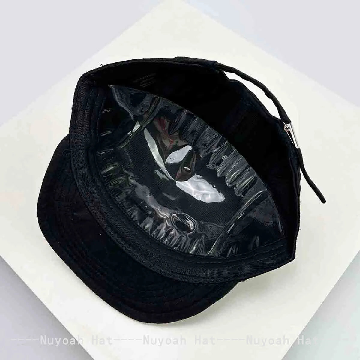 New Korean Patch R Letter Baseball Hats Flat Eave Versatile Suede Peaked Caps Niche Fashion Retro Simple