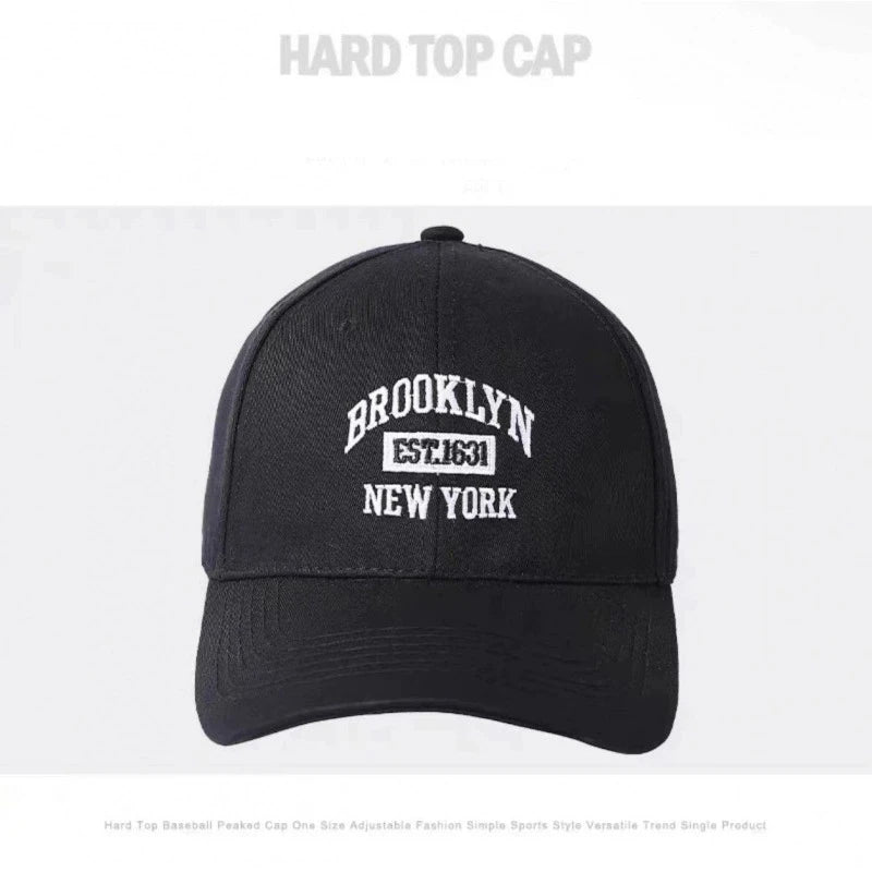 Fashion BROOKLYN Baseball Cotton Adjustable Snapback Hat Embroidery Cap Hip Hop Outdoor Casual Sun Hats