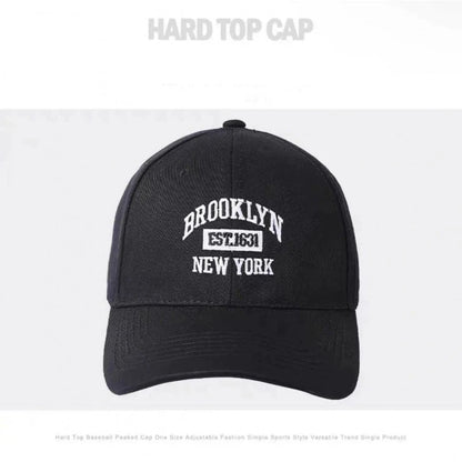 Fashion BROOKLYN Baseball Cotton Adjustable Snapback Hat Embroidery Cap Hip Hop Outdoor Casual Sun Hats
