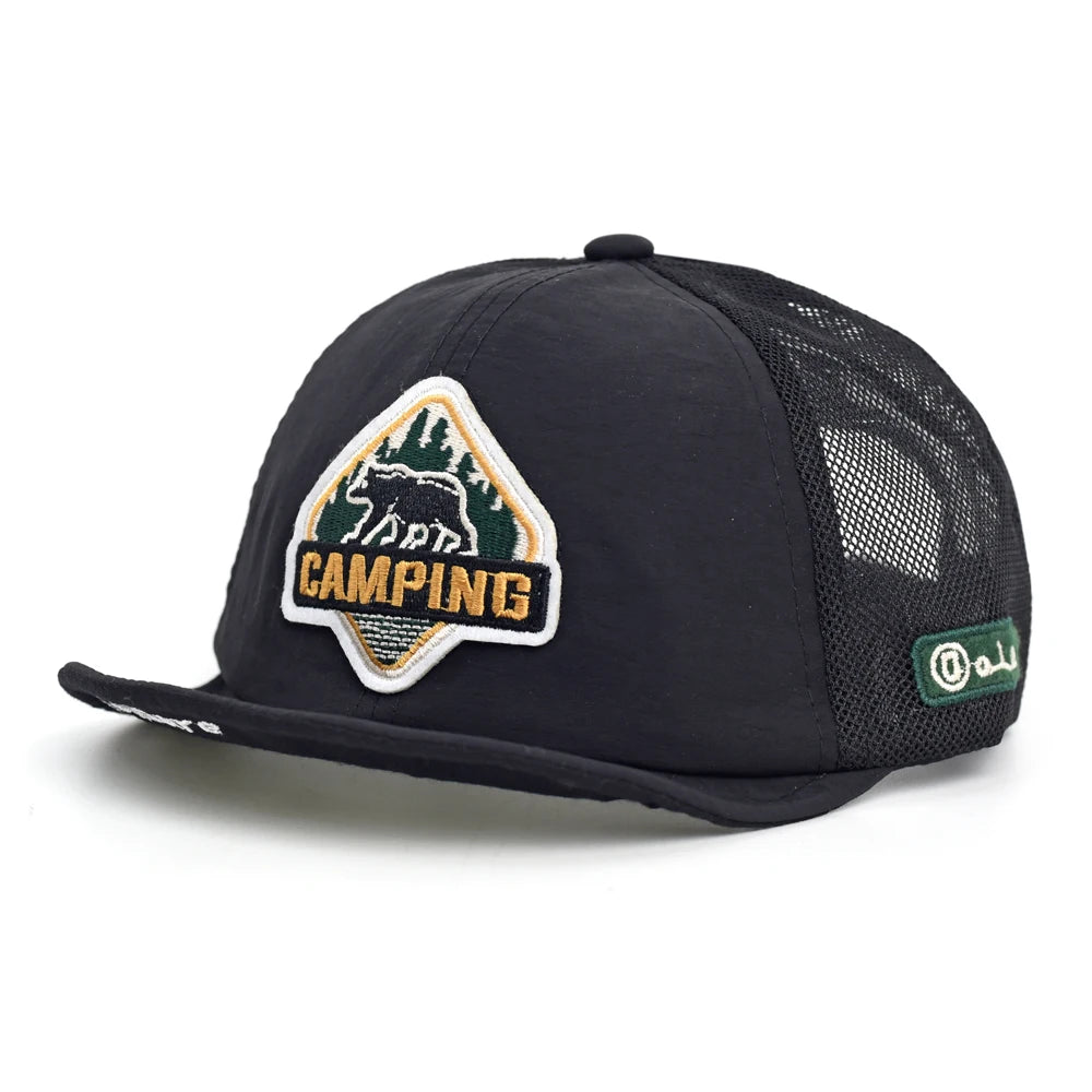 Big Size Summer Spring Short Brim Mesh Baseball Cap Breathable Dad Hat Adjustable Style Low Profile Caps