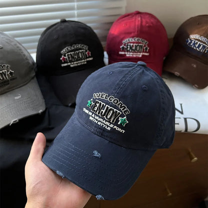 Letter Embroidery Baseball Hat for Men Women