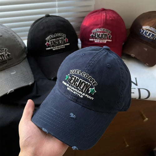 Letter Embroidery Baseball Hat for Men Women