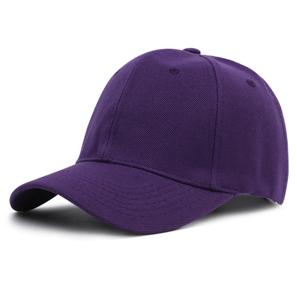 Summer Solid Color Women Sport Baseball Cap Unisex Baseball Caps Family