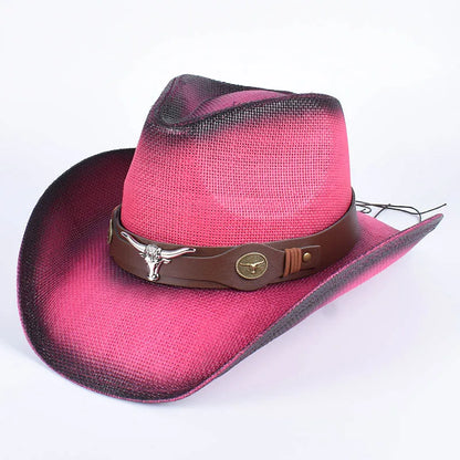 Western Chapeau Cowboy Hats Women Men Straw Sun Hat 2026