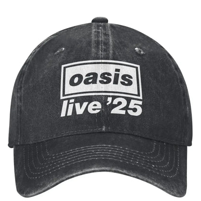 Casual 2025 O-Oasis Live '25 Rock Band Fans Baseball Caps