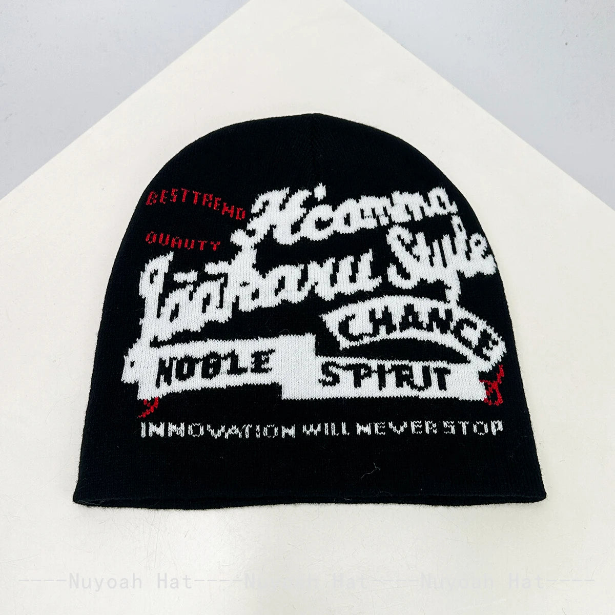 New Men Women Hip-Hop Jacquard Letters Knitted Hats