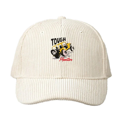 Corduroy Baseball Cap Men Off-Road Vehicle Pattern 4x4 Adventure Outdoor