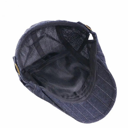 Spring/Summer Breathable Lightweight Double Button Adjustable Beret