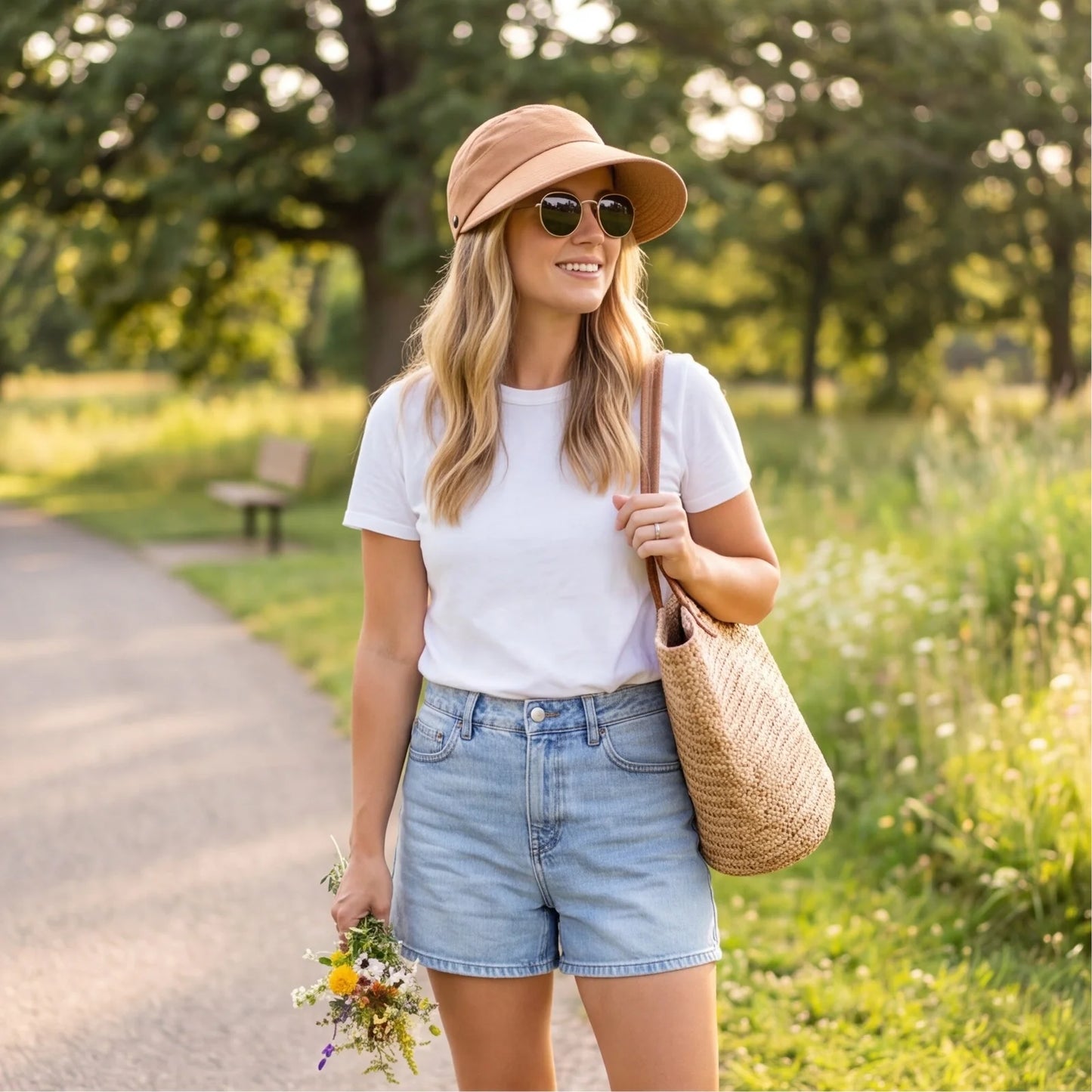 Ladies UV-Protection Visor Hats Sunscreen Caps