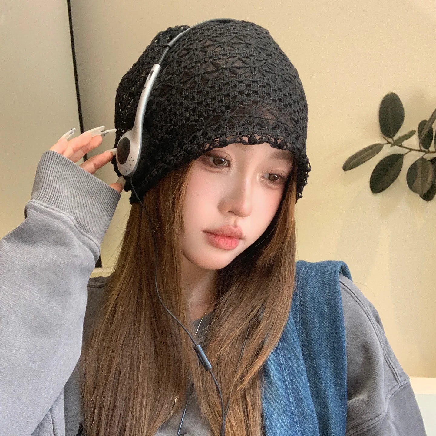 Bohemian Hand-Woven Cut Out Hooded Hat For Women