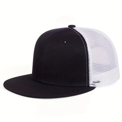 Unisex Solid Color Splicing Snapback Hats Spring Autumn