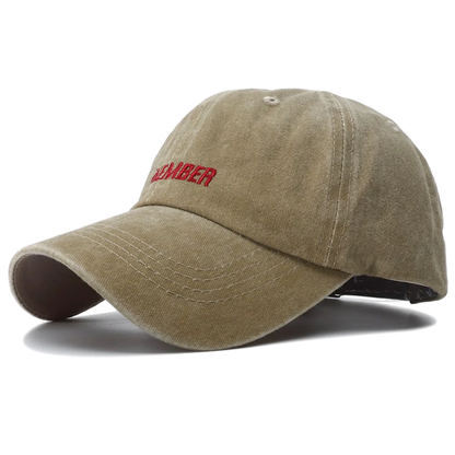 Fashion Letter Embroidery Washed Cotton Baseball Cap