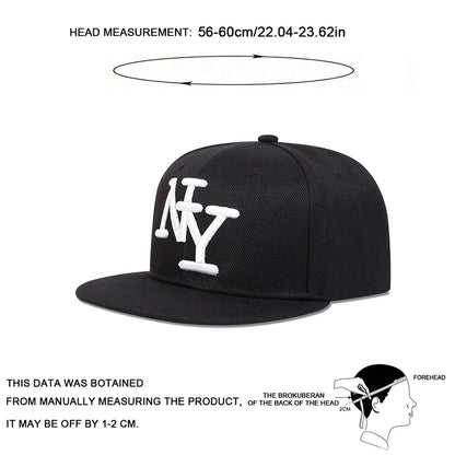 Unisex Letter Embroidery Hip-Hop Hats Spring Autumn Outdoor