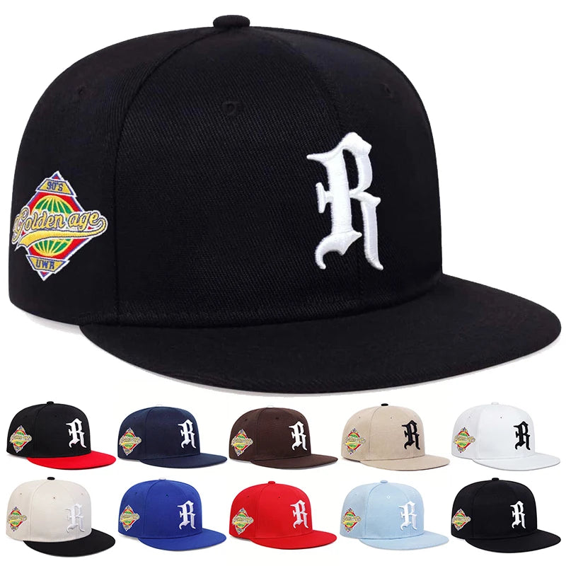 1piece Unisex R Letter Side Planet Embroidery Hip Hop Hat Outdoor