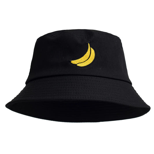 Panama Banana Embroidery Bucket Hat