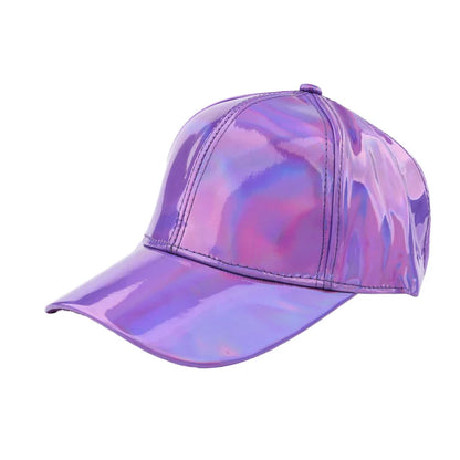 Unisex PU Rainbow Color Changing Baseball Hat