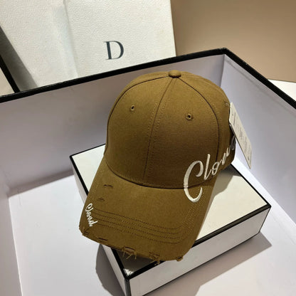 Vintage Letter Embroidery Baseball Cap