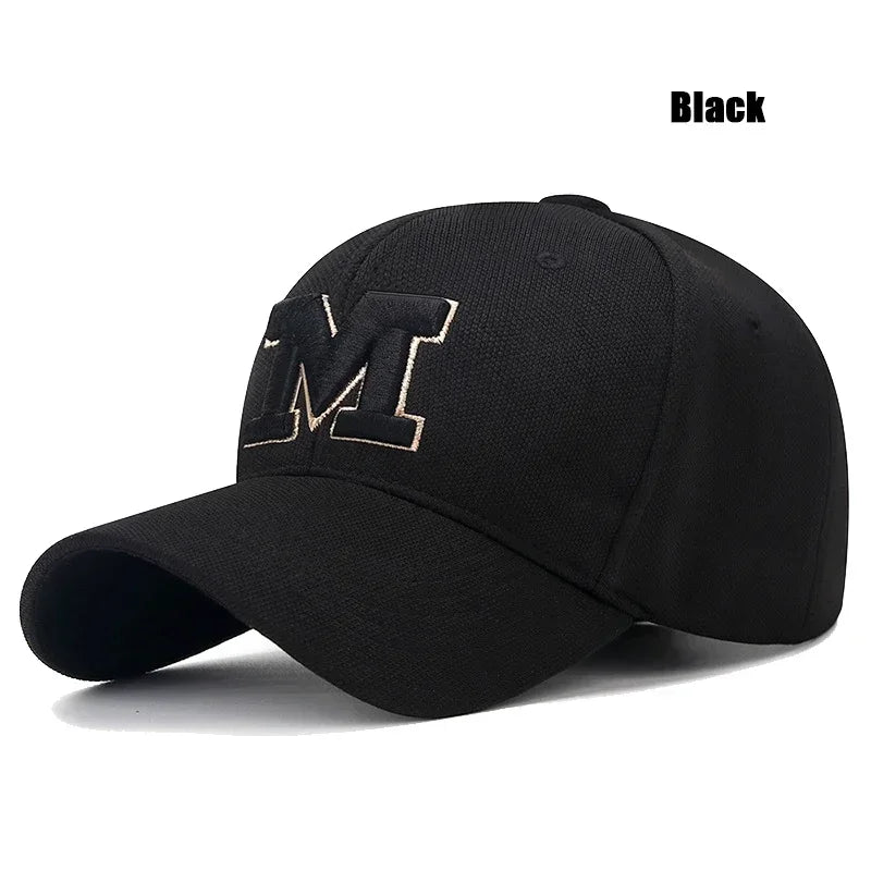Fashion Men Women M Letter Three-Dimensional Embroidery Baseball Cap