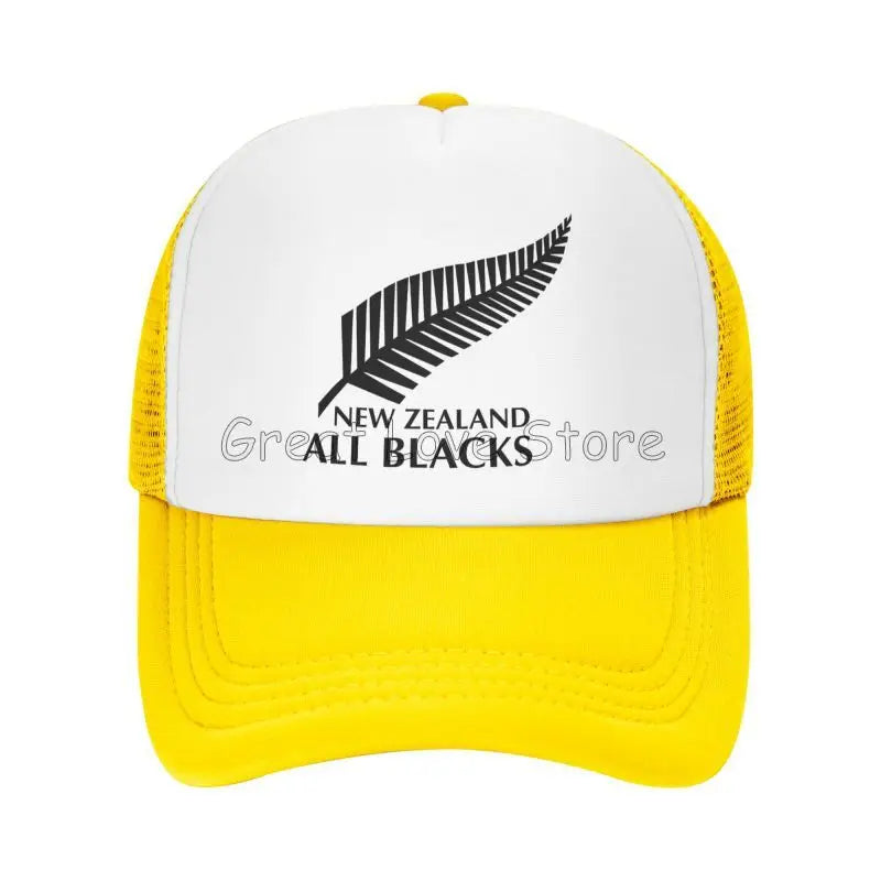 New Zealand All Blacks Baseball Caps Hip Hop Mesh Hat Outdoor Summer Travel Sun Hats Adjustable Snapback Cap
