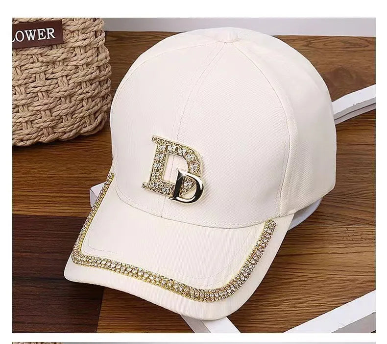 2026 Fashion Diamond D Letter Baseball Cap